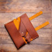 Discover the epitome of sophistication and functionality with our genuine leather pipe pouch designed exclusively for Churchwarden pipes measuring up to 10 inches in length