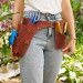Introducing our functional and stylish leather gardening tool belt – a must have for any florist and gardener, that keeps your utilities well organized and easy to access. Our gardener belt is made from a high-quality, durable leather, ensuring longevity 
