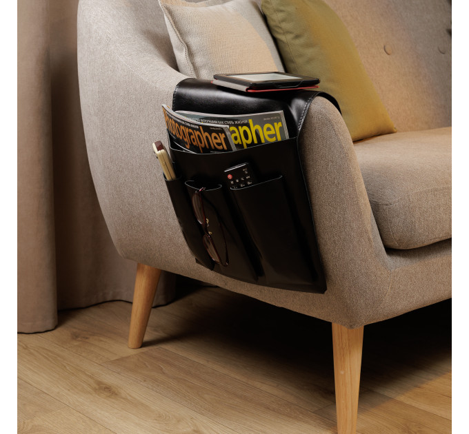 ✅ Stylish & Functional couch organizer will elevate the look of your living room while let you enjoying the convenience of having everything you need right at your fingertips✅ Ample Storage with multiple pockets and compartments✅ Easy to Use. Simp