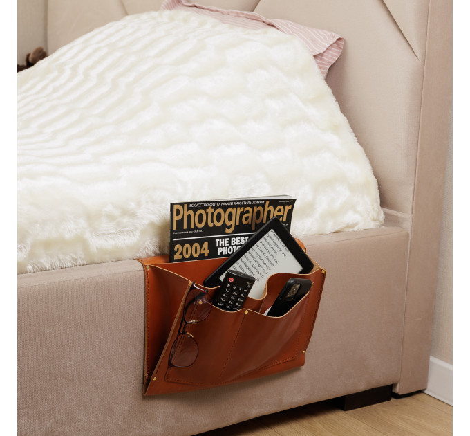With multiple pockets and compartments, this under the mattress caddy is perfect for storing your books, tablets, glasses, remotes, and more – keeping them organized and easily accessible throughout the night