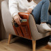 Elevate your living room organization with our leather arm chair caddy! Designed with meticulous attention to detail, our leather couch organizer serves for multiple storage solutions from housing your TV remotes to neatly storing magazines, tablets, and 