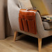 Elevate your living room organization with our leather arm chair caddy! Designed with meticulous attention to detail, our leather couch organizer serves for multiple storage solutions from housing your TV remotes to neatly storing magazines, tablets, and 