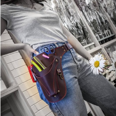 Leather Garden Belt, Florist's Gift (wine)